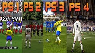 PS1 vs PS2 vs PS3 vs PS4 FIFA Gameplay Comparison