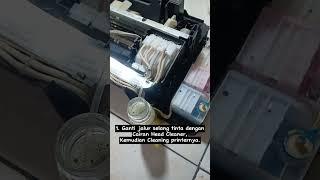 Solusi Hasil cetak Bergaris pada printer Epson #tutorialprinter #solusi #satisfying #amazing