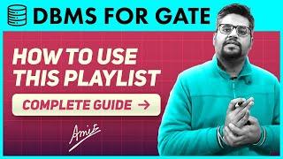 How to prepare DBMS from my playlist efficiently for gate 2023 | How to get full marks in DBMS