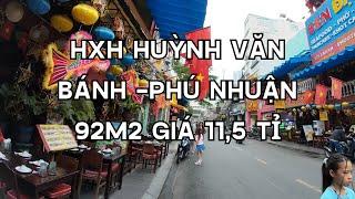 BÁN NHÀ 2 MẶT HẺM XE HƠI HUỲNH VĂN BÁNH PHÚ NHUẬN 92M2 GIÁ 11,5 TỈ (  vd 675 )