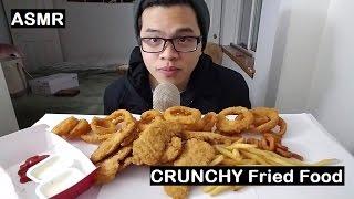 ASMR: EXTREME CRUNCH! (Onion Rings, Chicken Tenders, Fries) | Mukbang/Eating Show | JaySMR