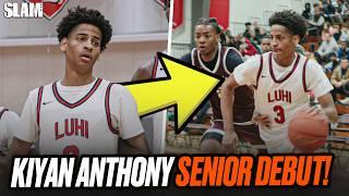 Kiyan Anthony CAUGHT A BODY In His Senior Season Debut 