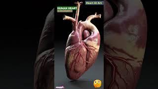 Human Heart Animation | Cardiac Anatomy | Heart AI Art | 52