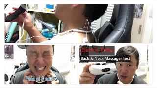 Electric Pulse Back and Neck Massager TEST #electric#pulse#massager - HOW MUCH PAIN?