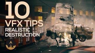 My 10 Best Tips for Realistic VFX Destruction (tyFlow, 3Ds Max, Chaos Phoenix, Vray)