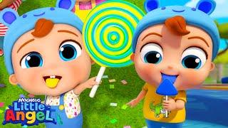 Colorful Lollipop Song  Little Angel Nursery Rhymes and Kids Songs | Bingo and Baby John