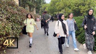 Lebanon  American University In Beirut Walking Tour | AUB Tour | لبنان بيروت