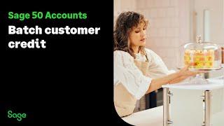 Sage 50 Accounts (UK): Batch customer credit