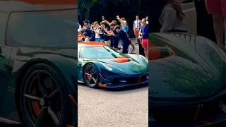 INSANE $3M KOENIGSEGG JESKO ATTACK DRIVING INTO GOODWOOD MEET! #shorts #viral #cars #trending #car