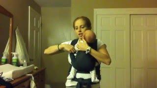 Stretchy Wrap with a Newborn (PWCC with legs-out)