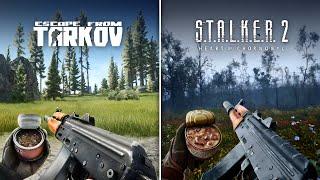 Stalker 2 vs Escape From Tarkov | Food, Drinks and Weapons Reload Animations Comparison