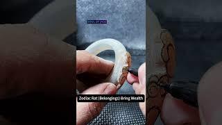 Zodiac Rat Belongings Bring Wealth #carving #crystals #handmade #diy #jade #jewelry #pearl #resin