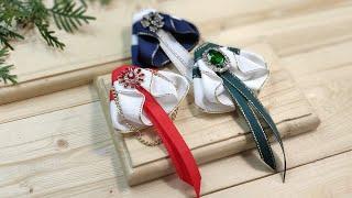 БЫСТРО, ПРОСТО, СТИЛЬНО, брошь галстук из репсовых лент  DIY grosgrain ribbon for school