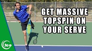 Get Massive Topspin On Your Serve I TENNIS LESSON