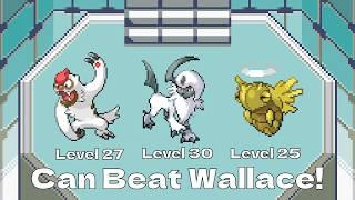 Beating Champion Wallace With Three Underleveled Pokémon. (No Items Needed!)