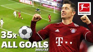 Robert Lewandowski - All 35 Bundesliga Goals in 2021/22