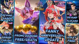 EVENT PROMO DIAMOND 2025, REVAMP ALUCARD LEGEND, FANNY SKIN ANNIVERSARY 9TH - MLBB UPCOMING SKIN