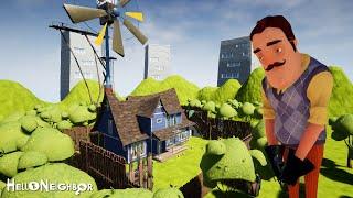 ПРИВЕТ СОСЕД!!!СТЕПАНЫЧ перевернул свою машину ИГРА hello neighbor MOD KIT ( мод moDTURBO )