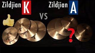 Which Cymbals RECORD Better? [Zildjian A's vs K's]