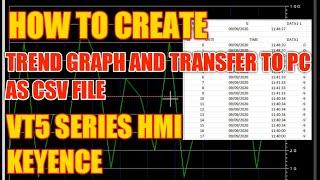 How to Create Trend Graph and Transfer to PC as CSV File VT5 HMI | Automation Paradise