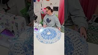 my happy place #jellyrollrug #sewing #jellyrollrugtreeskirt