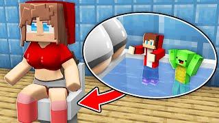 JJ and Mikey HIDE inside JJ Girl`s TOILET! But JJ`s Girl CAUGHT them in Minecraft - Maizen