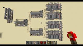 Minecraft - Minecart Station Addressing System w/ Redstone!