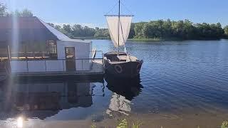 Турбаза Островок в Энгельсе. Сняли дом из сруба.