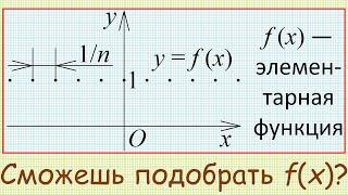 Как подобрать элементарную функцию, график которой — точки, равномерно распределённые по прямой y=1?