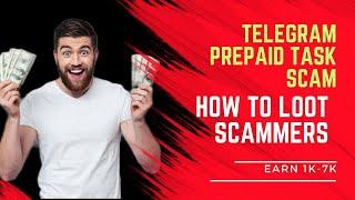 Telegram prepaid task scam || How to loot scammers || Tata Cliq Mall || Epsilon company ltd. fraud