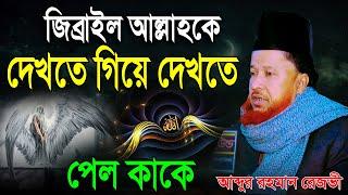 গভীর তথ্য | জিব্রাইল আল্লাহকে দেখতে গিয়ে দেখতে পেল কাকে | মাওলানা আব্দুর রহমান রেজভী ওয়াজ | Mridha