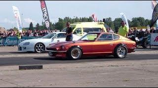 '73 Datsun 240Z RB26 vs Toyota Supra MK4 2jz 1/4 mile drag race