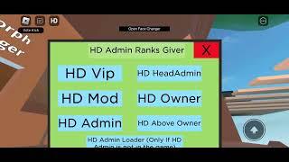Then I copied a Require Script For HD admin Rank