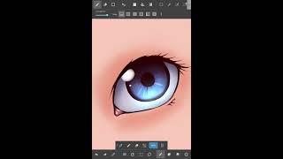 Make Eye anime in medibang paint android