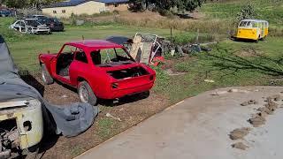 Overlanding VW BUS restoration.  Old Mate is top less!