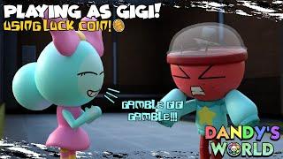 We Play as Gigi for the First Time and SURVIVE a Dandy Run! (Lucky Coin Trinket) | Dandy's World