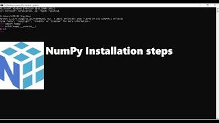 how to install numpy for python 3.13