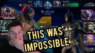 This Battle Was IMPOSSIBLE To Win.....And I Won!!! - Injustice 2 Mobile