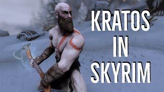 Skyrim Mods: Fully Functional Leviathan Axe & Kratos Follower! | Weapon / Follower Mod (LE & SE)