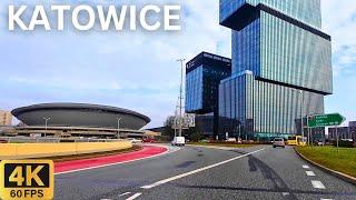 Driving in KATOWICE Poland 2024  | Panoramic City Tour in 4K 