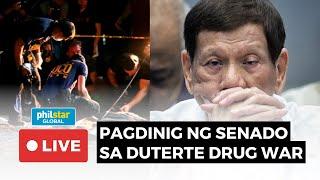 LIVE: Senate hearing on Duterte admin's drug war | October 28, 2024