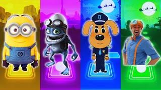 minions ️ Sheriff Labrador ️ Crazy Frog ️ Blippai  Coffin Dance  Tiles Hop #coffindance