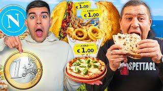  COSA MANGI con 1€ a NAPOLI!! È Impossibile? 