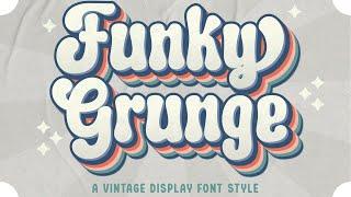 Funky Grunge Font | Display Font | Groovy Font | Retro Font | Download Free Font