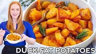 Easy Roasted Duck Fat Potatoes - The BEST Potato Recipe!