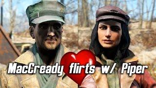 Fallout 4 - MacCready flirts with Piper