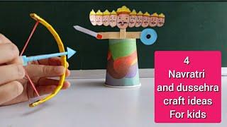 Navratri craft ideas | 4 Easy ideas with paper | Navratri craft ideas for kids