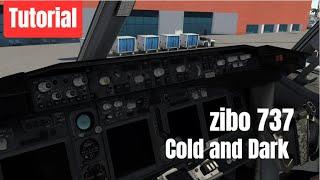 Boeing 737 Zibo engine start tutorial ( cold and dark ) - Xplane 11