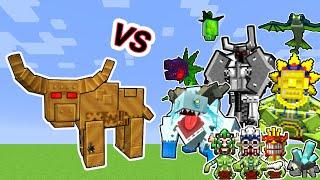 Bronze Bull Vs. Mowzie's Mobs Monsters in Minecraft