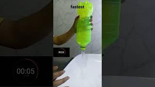 Fastest way to empty a bottle #shorts #ytshorts #hacks #lifehacks